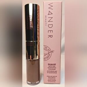 Wander Beauty- Dualist Matte and Illuminating Concealer .12 FL OZ - Ebony (NIB)